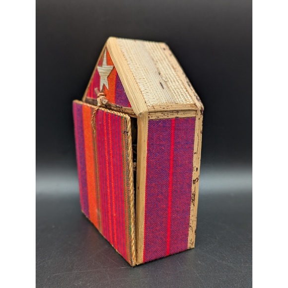 13 pc Handmade African Kenya Banana Fiber Palm Leaf Nativity Set Christmas Decor - Picture 12 of 16